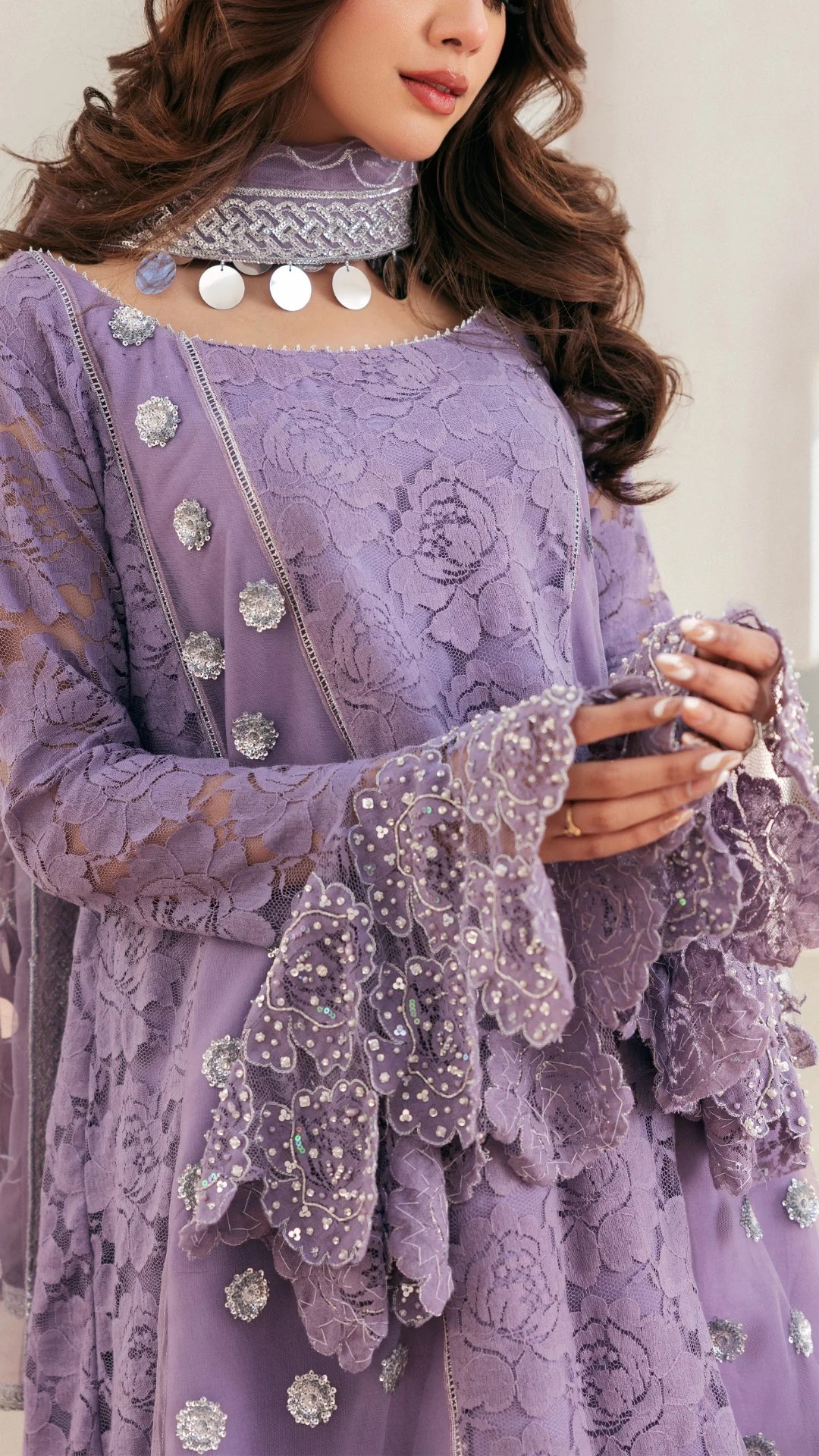 Alba formal outfit styled with matching dupatta, Rubina Irfan Opulence collection