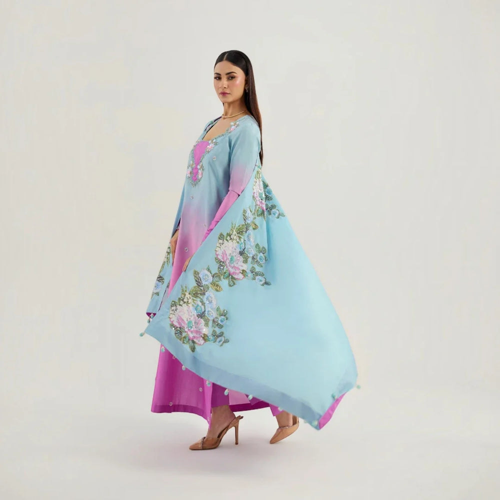 Floral Haze - Piyu Bole luxury shawl collection