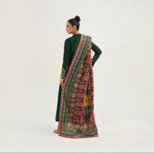 Emerald Haze - Piyu Bole luxury shawl collection