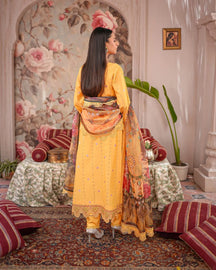 Zard Bahaar - Tehzeeb embroidered lawn collection